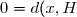 0 = d(x,H) = ||x-z_0||